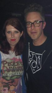 The Fud owner Shanna and Ryan in 2015 at the Thekla in Bristol.